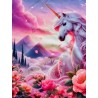 Carré velours : Licorne Japon Sakura