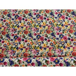 Tissu 3D Fleurs et fruits - Coton OekoTex