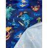 PUL motif animaux marins pirates fond bleu - coupon de 45cm*45cm