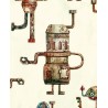 PUL motif Robots - coupon de 45cm*45cm