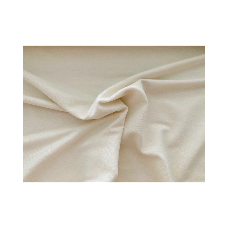 Viscose nylon unie Écrue - OekoTex